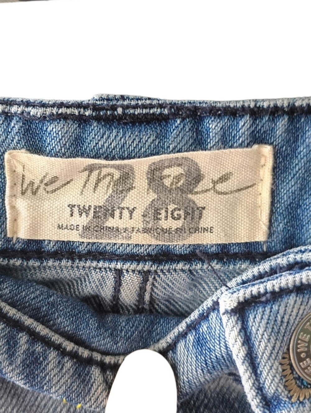 NWOT Free People Delphine Nonstretch High Waist Embroidered Flare Leg Jeans 28 - Picture 4 of 7